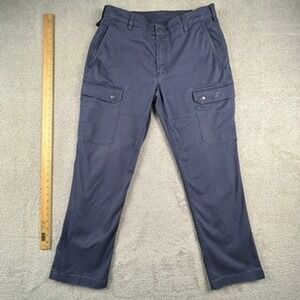 40 Grit by Duluth Trading Co Mens Cargo Pants Navy Blue 36x32 Standard Fit